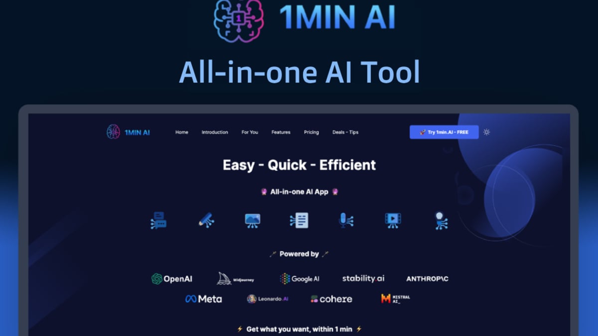 Streamline Your Workday With AI Tools You Only Have To Pay For Once
