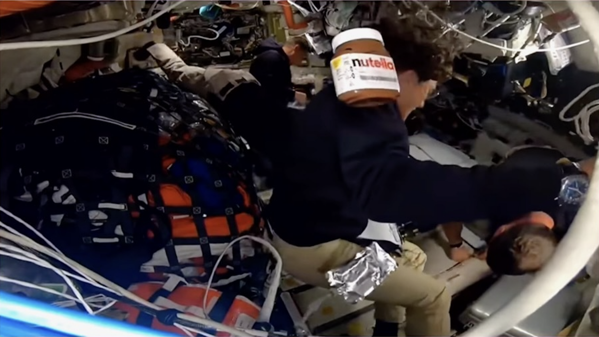 Watch A Jar Of Nutella Make Space History Alongside Artemis II Astronauts